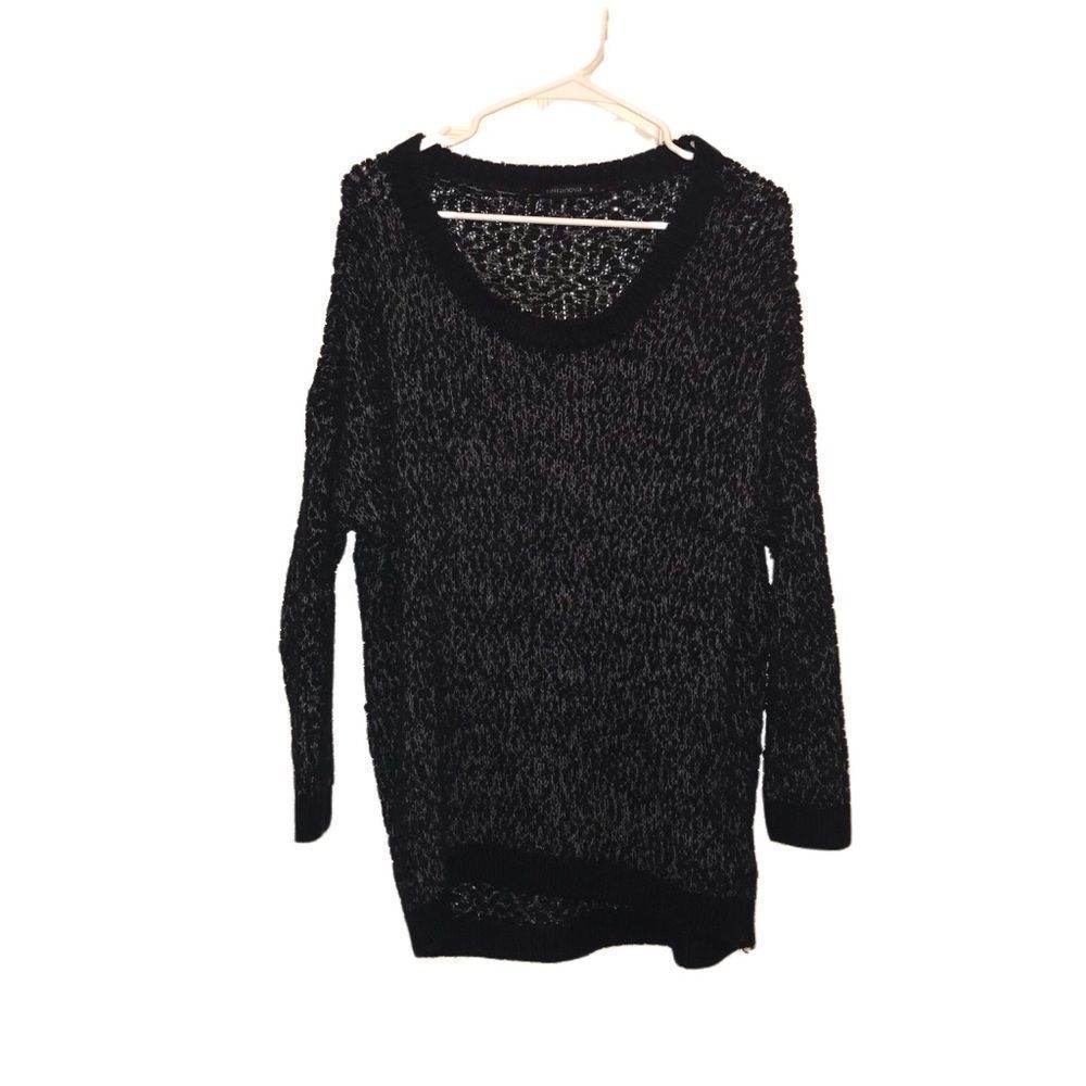 TERRANOVA Black And Gray Maglia Pullover